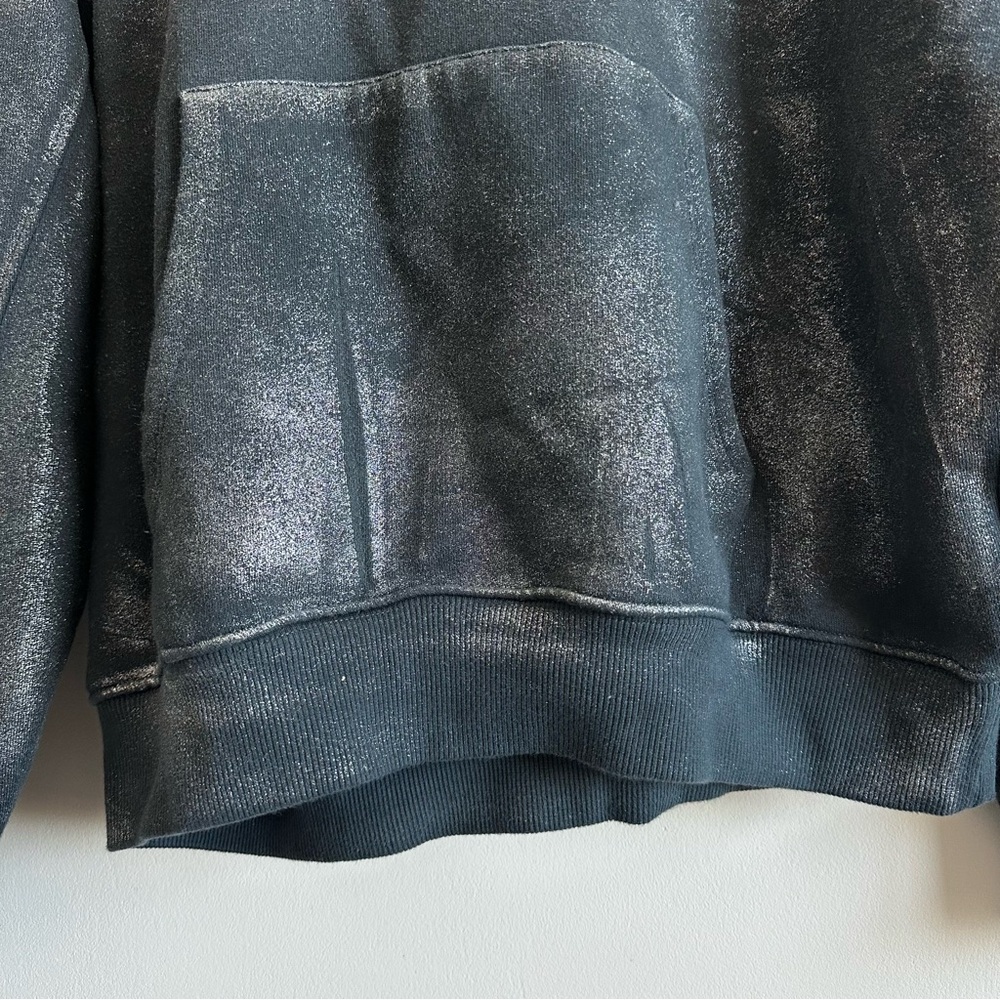 Zara Metallic Hoodie Sweatshirt - Picture 6 of 10